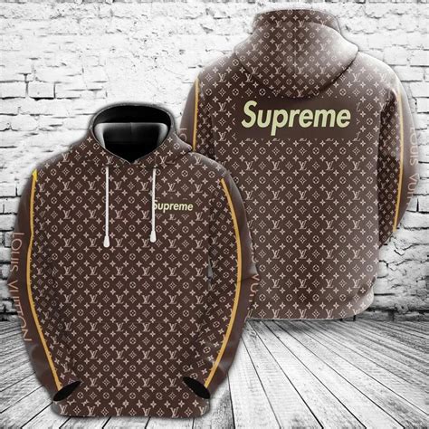 louis vuitton hoodie brown|louis vuitton graphic hoodie.